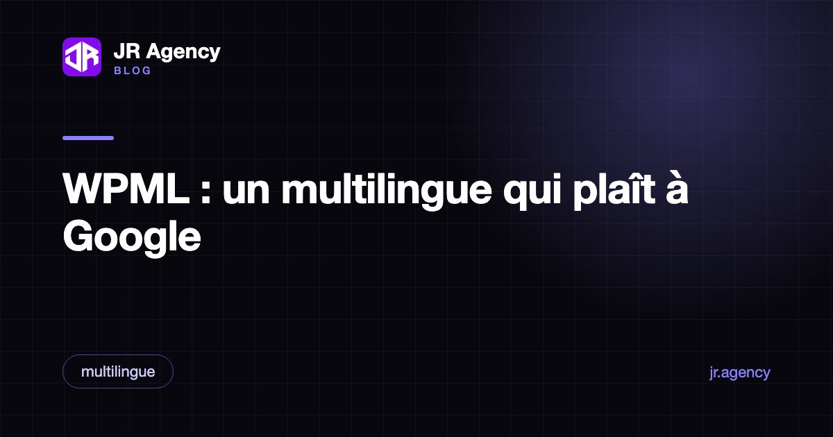 Réglages de langues WPML dans WordPress avec drapeaux et structure d'URL